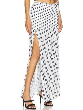 Quincy Skirt in Blanc Dot